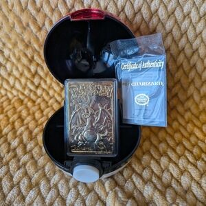 1999 Charizard Pokemon 23k Gold Plated Card - Limited Edition With COA